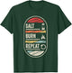 Retro Supernatural Quotes Salt, Burn, Repeat! Quotes Fiction T-Shirt - T-Shirt | Forest