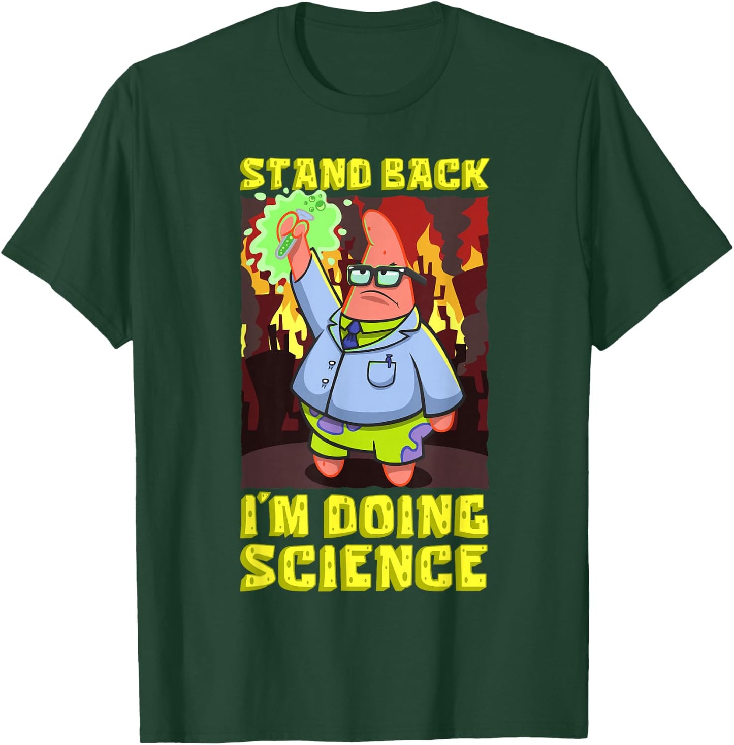 Spongebob Stand Back Im Doing Science Scientist Experiments T-Shirt - T-Shirt | Forest