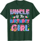 Uncle Of The Birthday Girl Party Decor Family Matching T-Shirt - T-Shirt | Forest