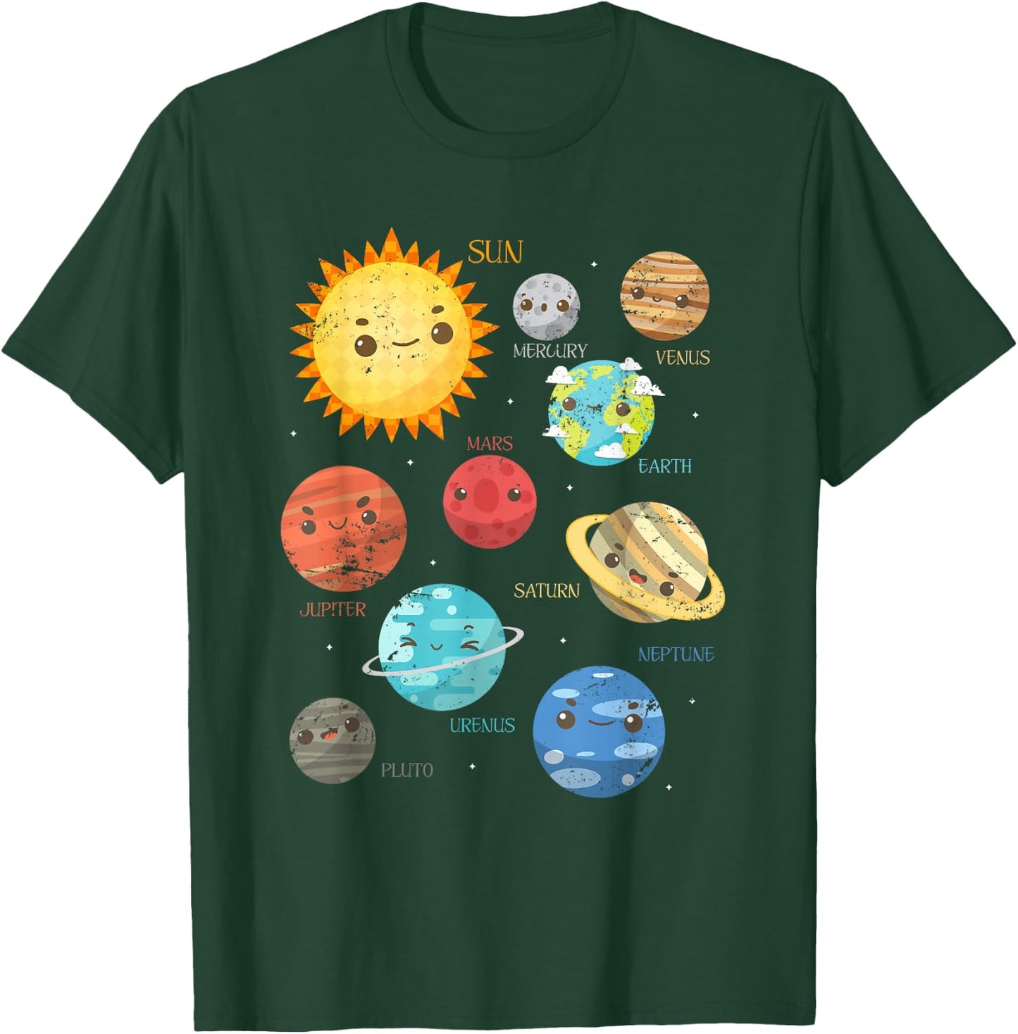 Planets Astrophysicist Toddlers Gift Telescope Astronomy T-Shirt - T-Shirt | Forest