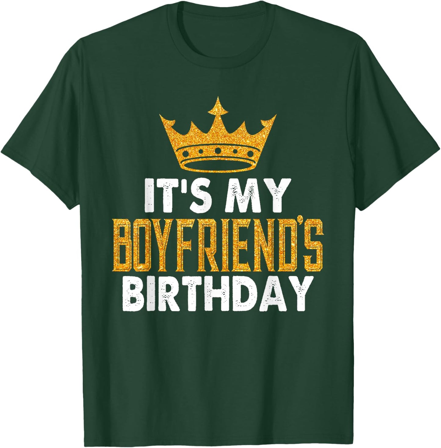 It's My Boyfriend's Birthday Party Couple T-Shirt - T-Shirt | Forest