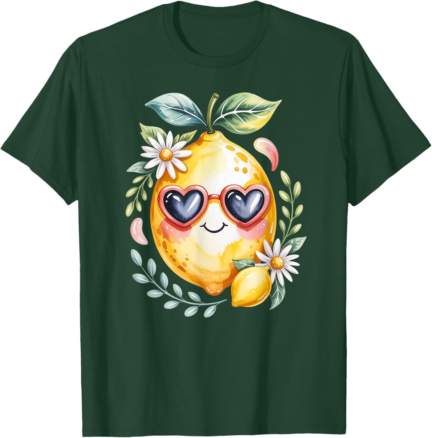 Cute Lemons Fruit Girls & Women Who Adore Loves Lemon T-Shirt - T-Shirt | Forest