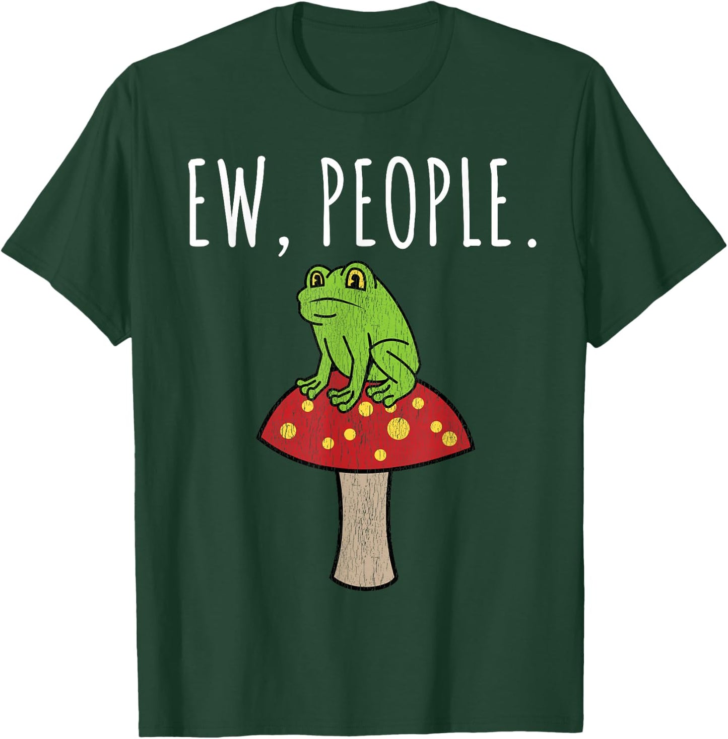 Ew People Frog Mushroom T-Shirt - T-Shirt | Forest