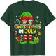 Funny Elf Costume Summer Christmas in July Men Women Kids T-Shirt - T-Shirt | Forest