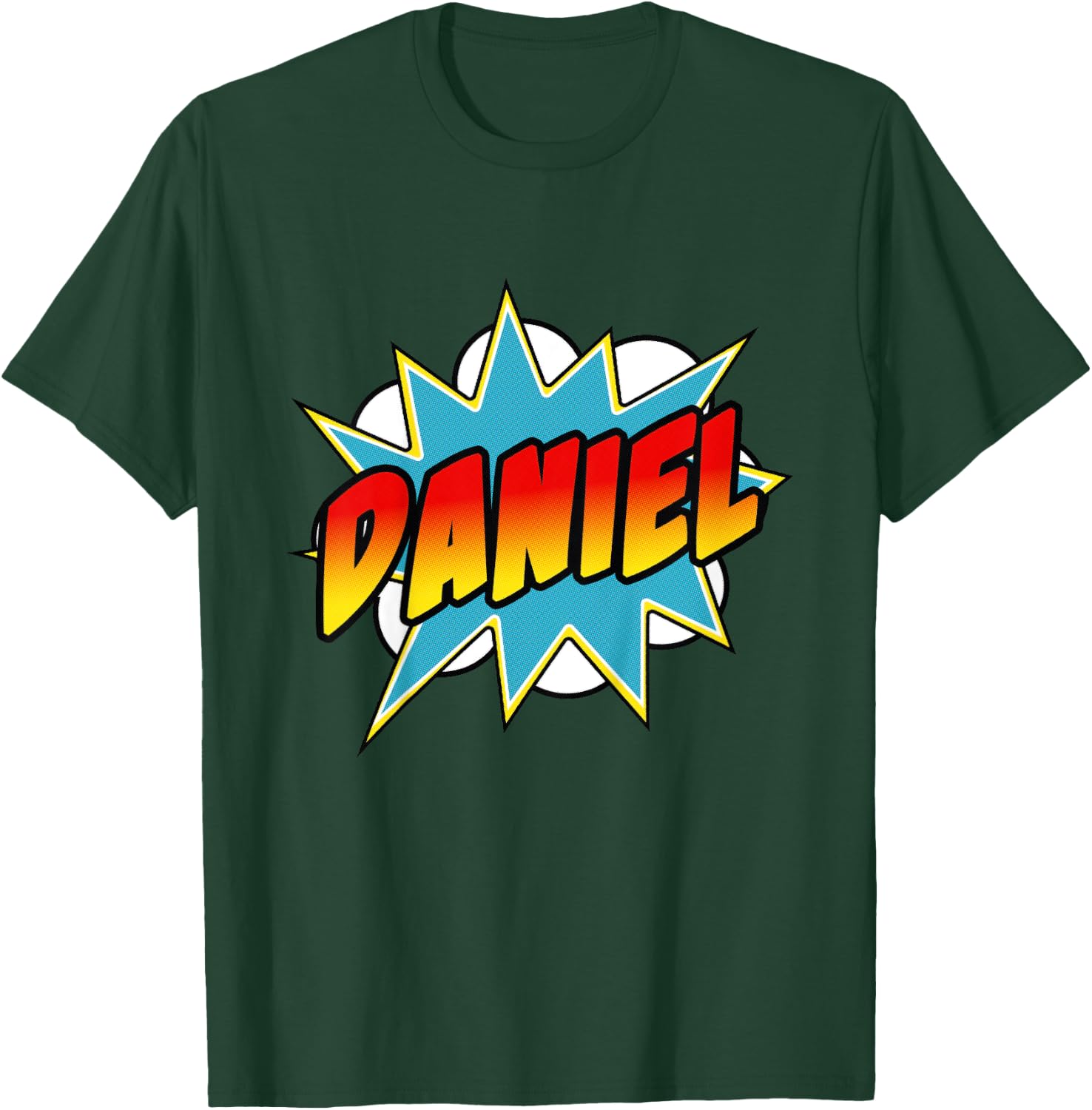 Kids Boys Daniel Comic Book Superhero Name T-Shirt - T-Shirt | Forest