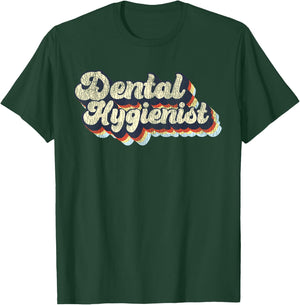 Dental Hygienist Retro Vintage T-Shirt - T-Shirt | Forest