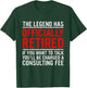 The Legend Has Officially Retired Father Funny Retirement T-Shirt - T-Shirt | Forest