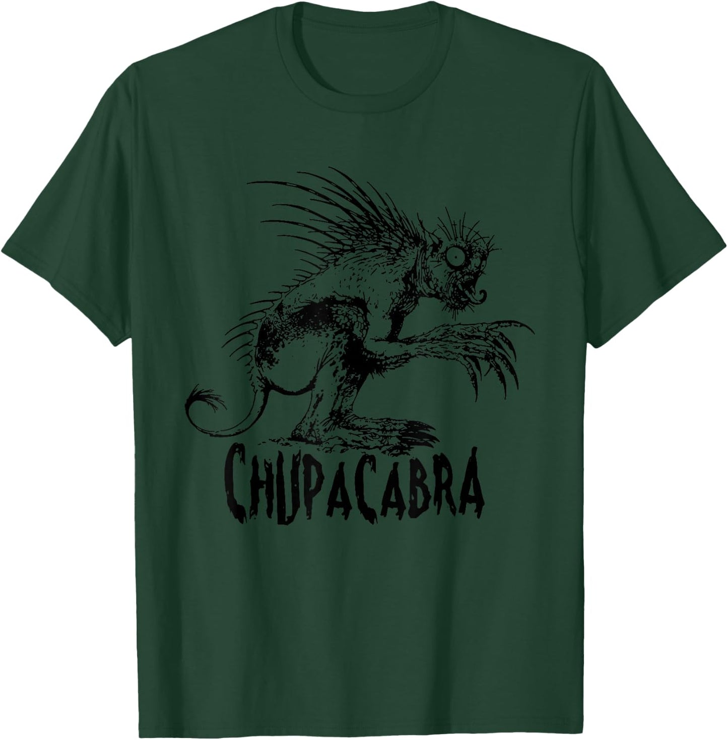 Chupacabra | Goat Sucker From Puerto Rico Cryptids T-Shirt - T-Shirt | Forest