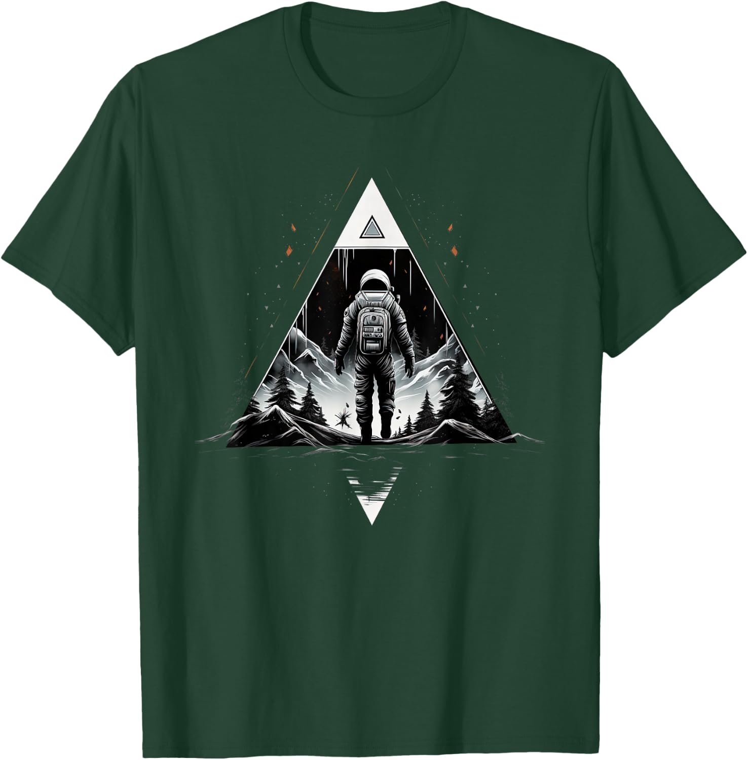 Funny Astronaut With Planets In Solar System Spaceman T-Shirt - T-Shirt | Forest
