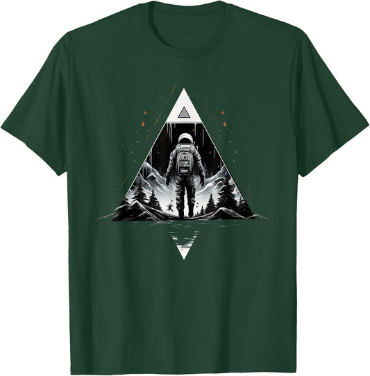 Funny Astronaut With Planets In Solar System Spaceman T-Shirt - T-Shirt | Forest