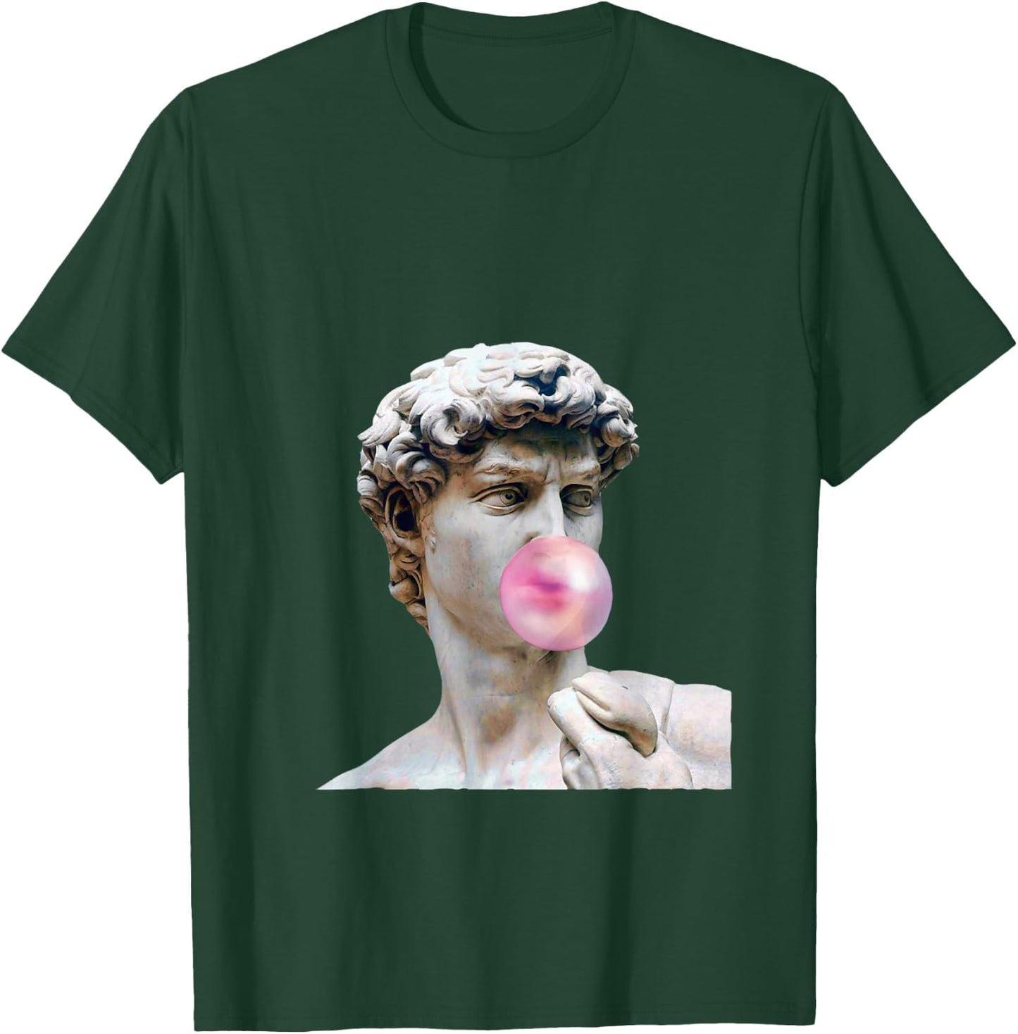 David Michelangelo with Bubblegum Statue Art Man Woman Child T-Shirt - T-Shirt | Forest
