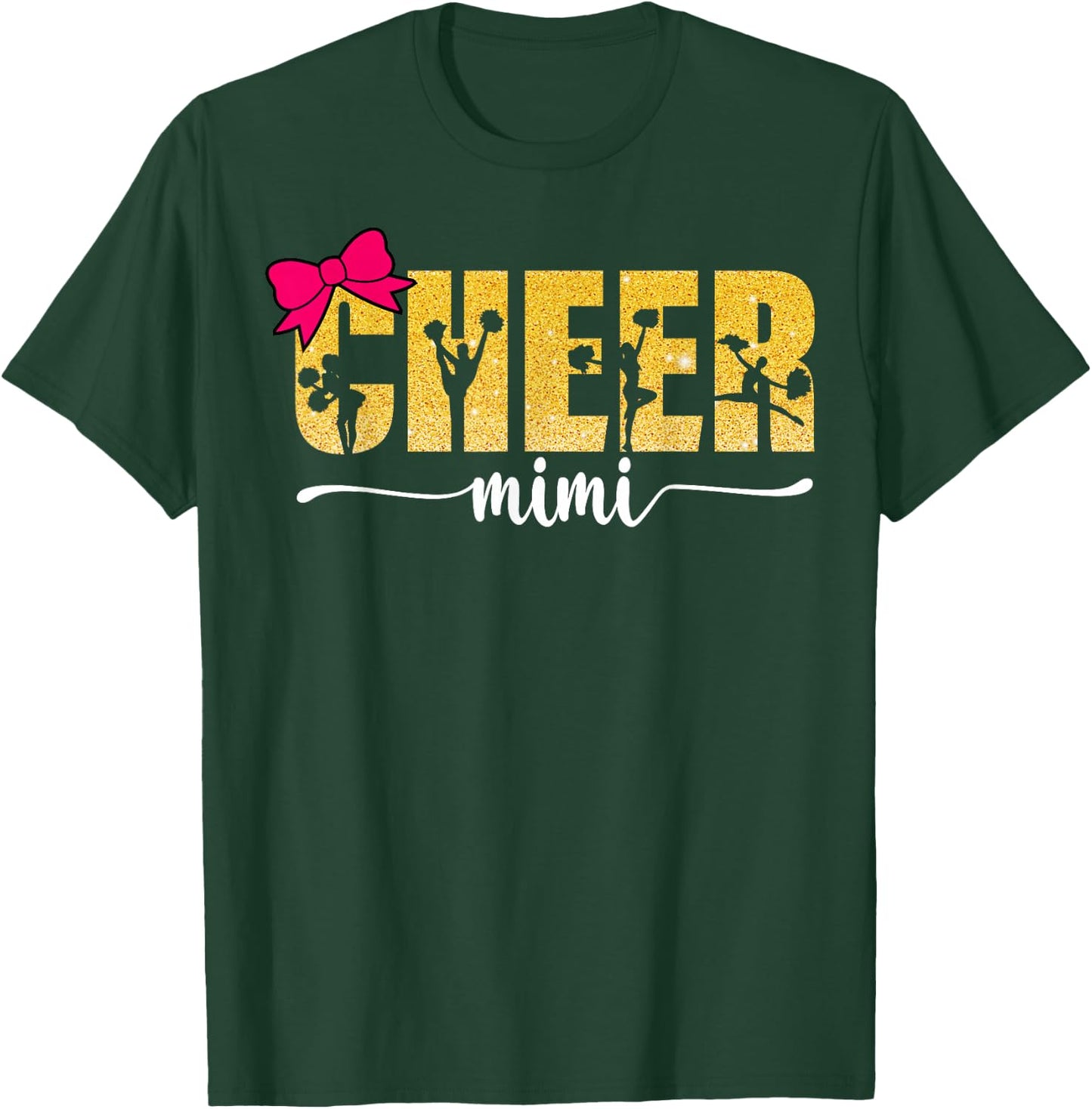 Cheerleader Cheerleading Cheer Mimi T-Shirt - T-Shirt | Forest