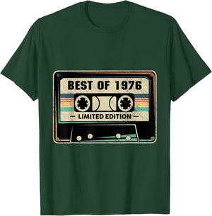 1976 Birthday and T-Shirt - T-Shirt | Forest