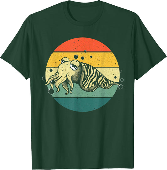 Cute Cuttlefish Design Men Women Cuttlefish Lovers Fishing T-Shirt - T-Shirt | Forest