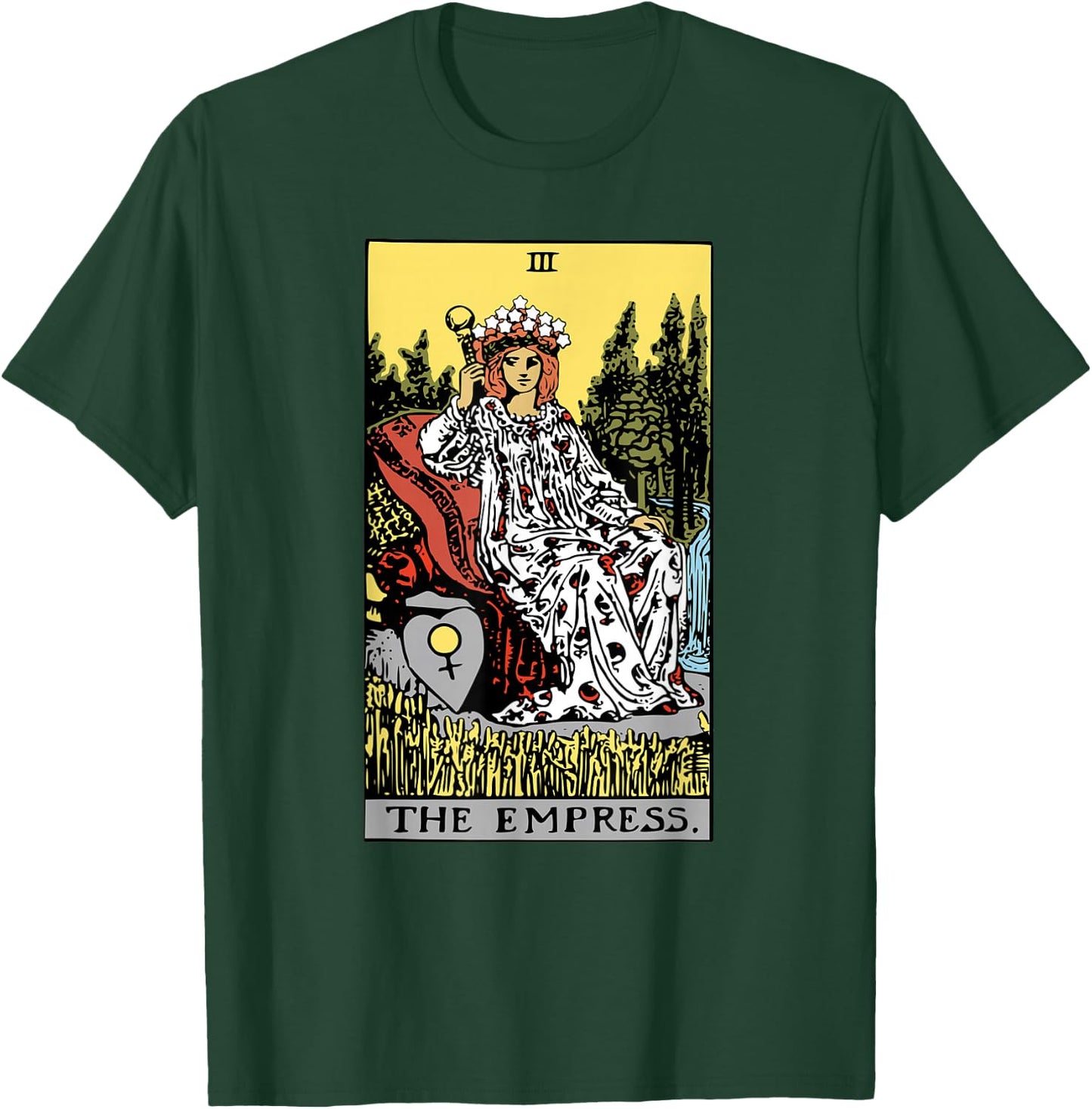 The Empress Tarot Card Rider Waite T-Shirt - T-Shirt | Forest