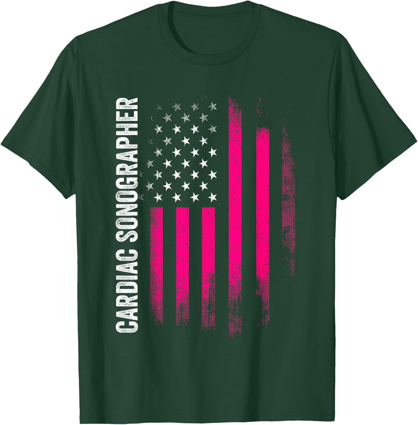 Cardiac Sonographer Echo Tech RDCS T-Shirt - T-Shirt | Forest