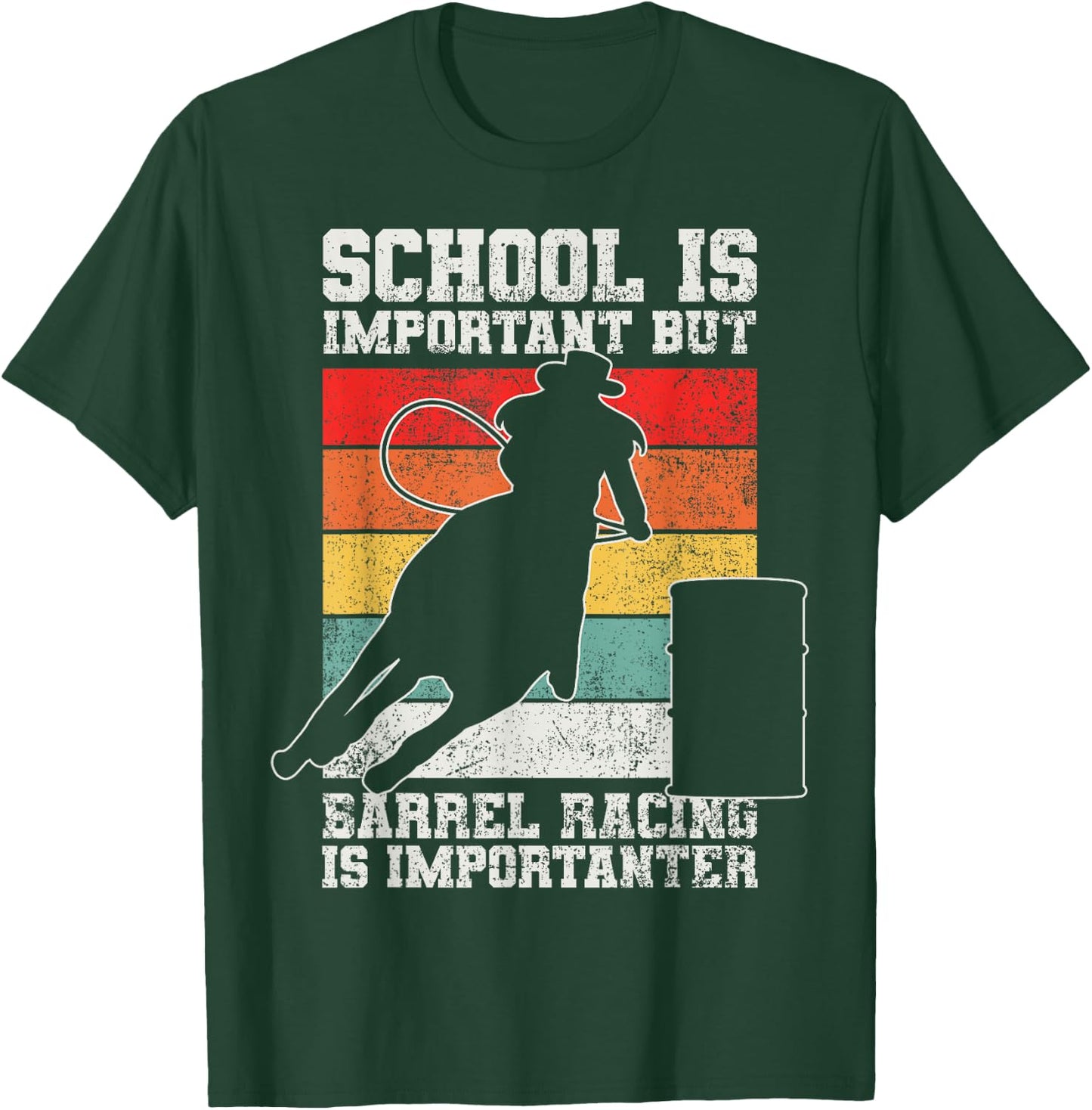 Barrel Racing Barrel Racer Horse Riding T-Shirt - T-Shirt | Forest