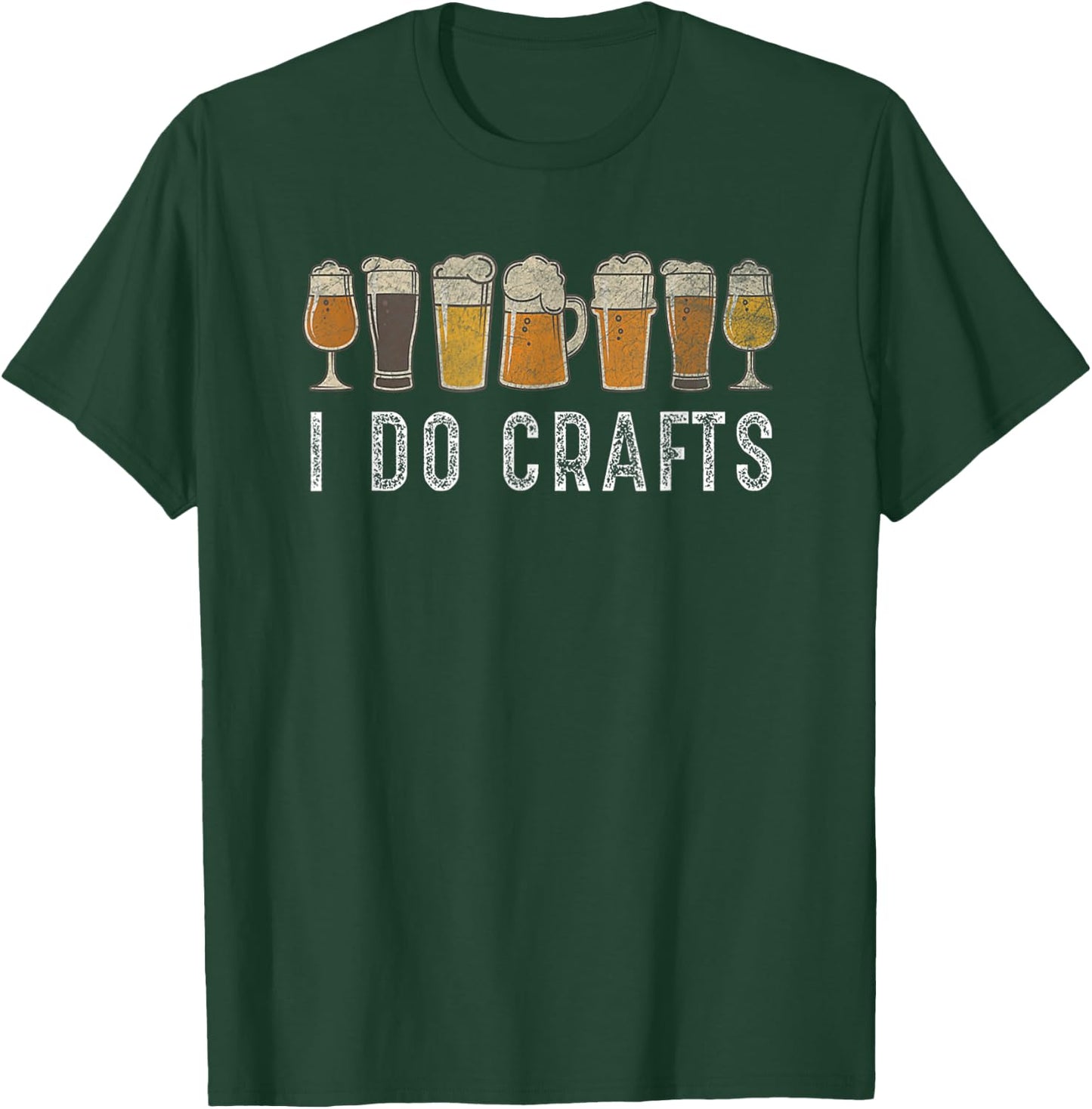 Craft Beer Vintage I Do Crafts Home Brew Art T-Shirt - T-Shirt | Forest