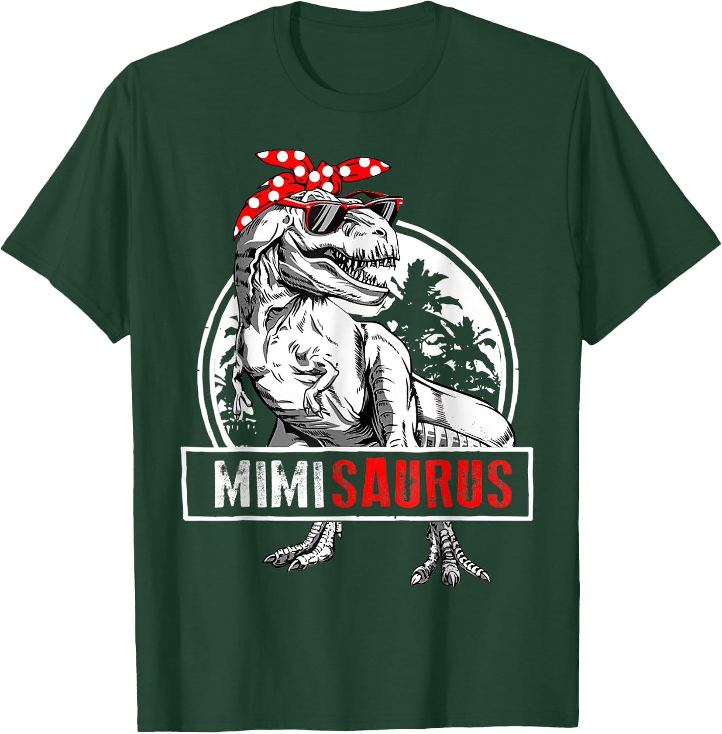Mimisaurus T Rex Dinosaur Mimi Saurus Mother's Day T-Shirt - T-Shirt | Forest