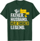 Father Husband Meat Smoker Legend Grilling Dad Meat Smoking T-Shirt - T-Shirt | Forest