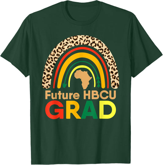 HBCU African American College Graduation Rainbow Leopard T-Shirt - T-Shirt | Forest