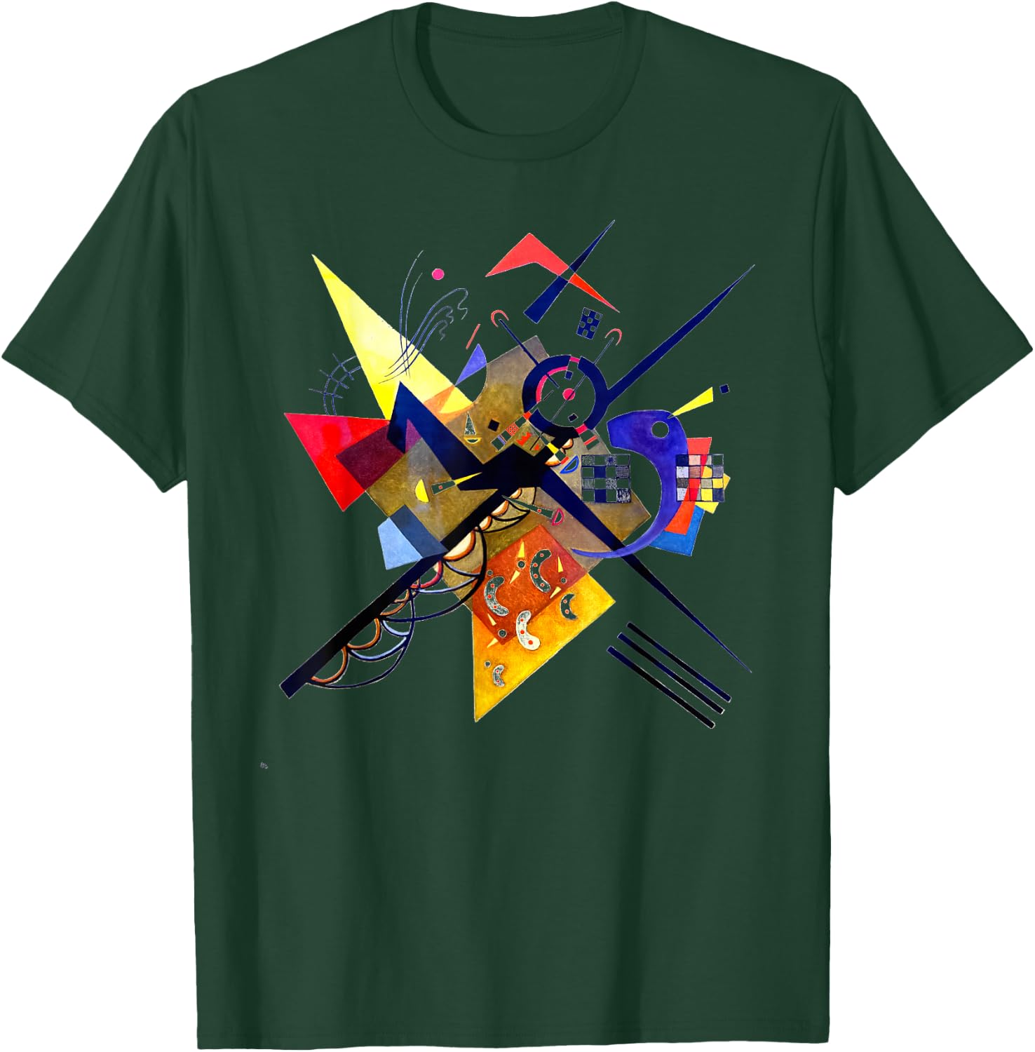 Kandinsky On White II 1923 Artwork T-Shirt - T-Shirt | Forest