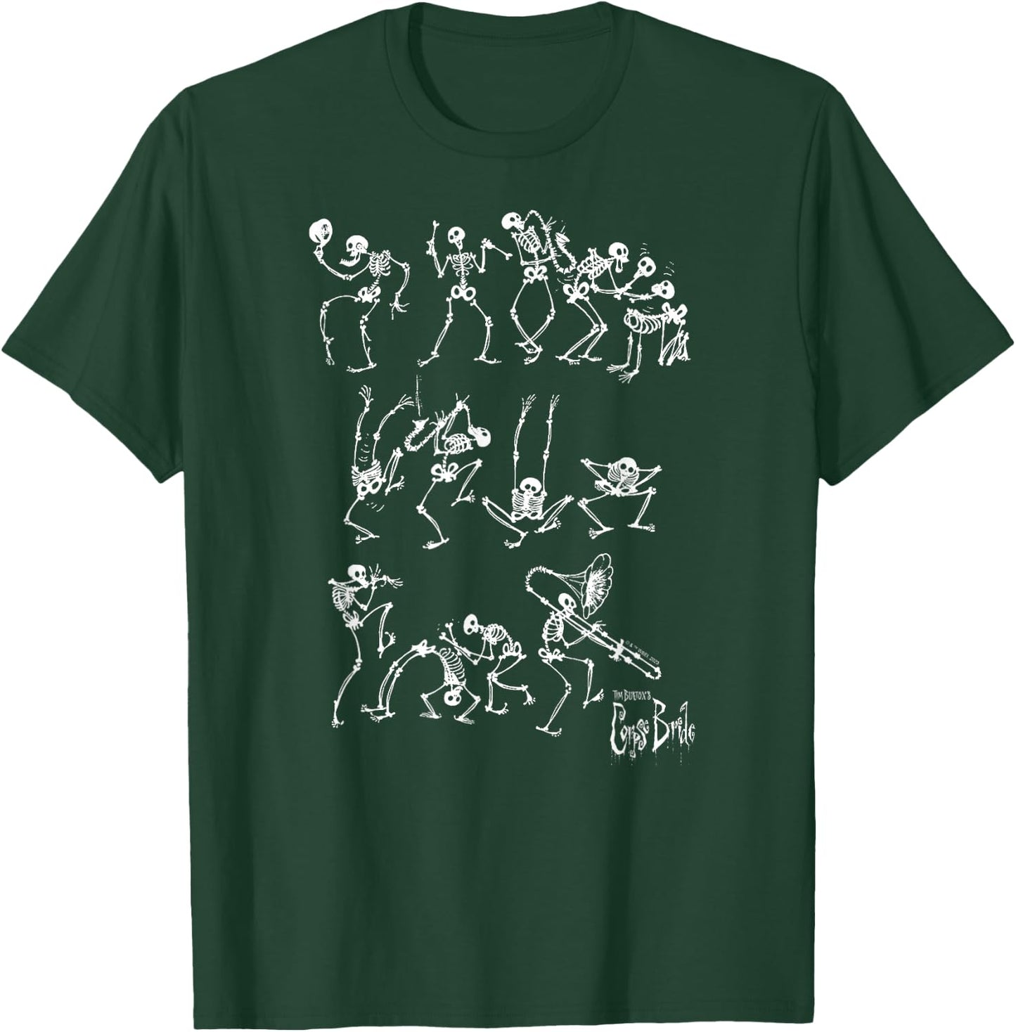Corpse Bride - Skeleton Band T-Shirt - T-Shirt | Forest
