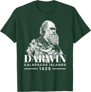 Charles Darwin Shirt Galapagos Island Science Evolution T-Shirt - T-Shirt | Forest