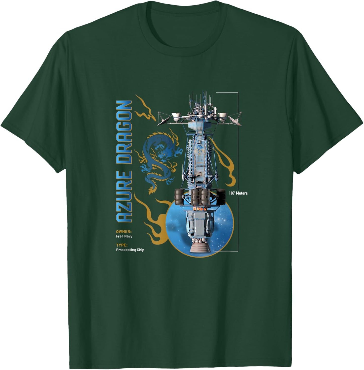 Azure Dragon T-Shirt - T-Shirt | Forest