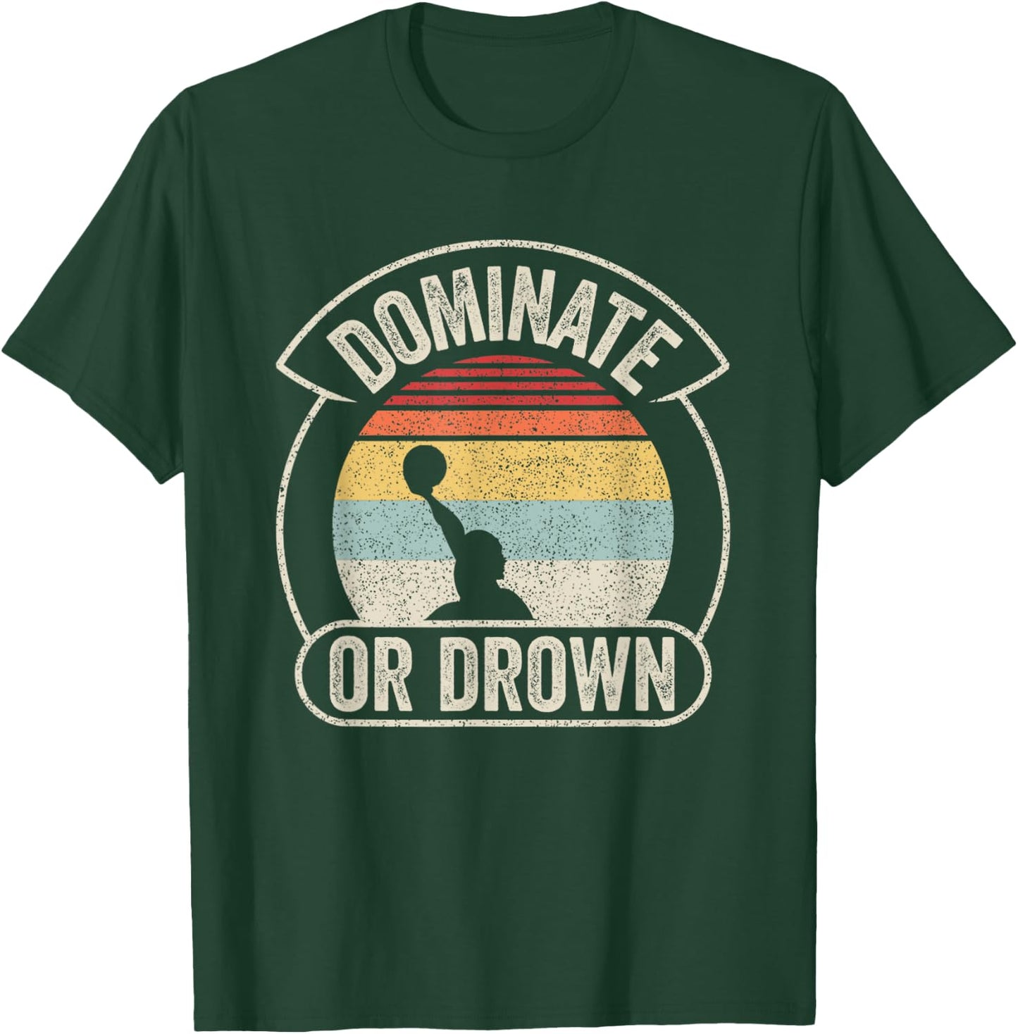 Water Polo Player Vintage Retro Water Polo T-Shirt - T-Shirt | Forest