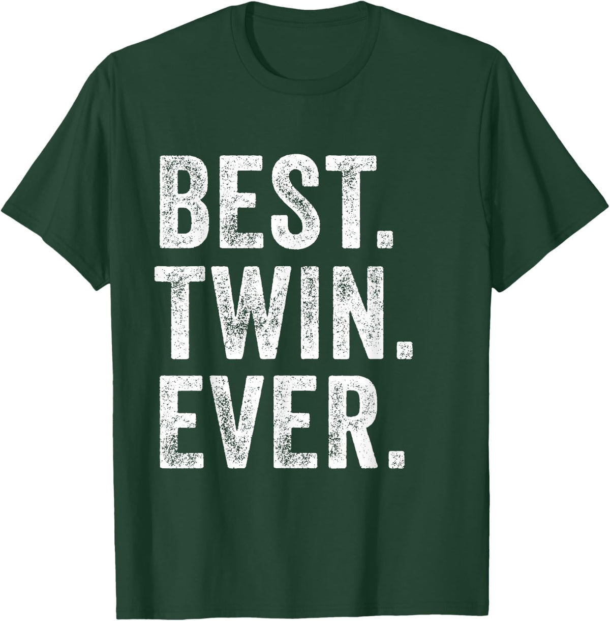 Best Twin Ever Funny Brother Sister Siblings Family Vintage T-Shirt - T-Shirt | Forest