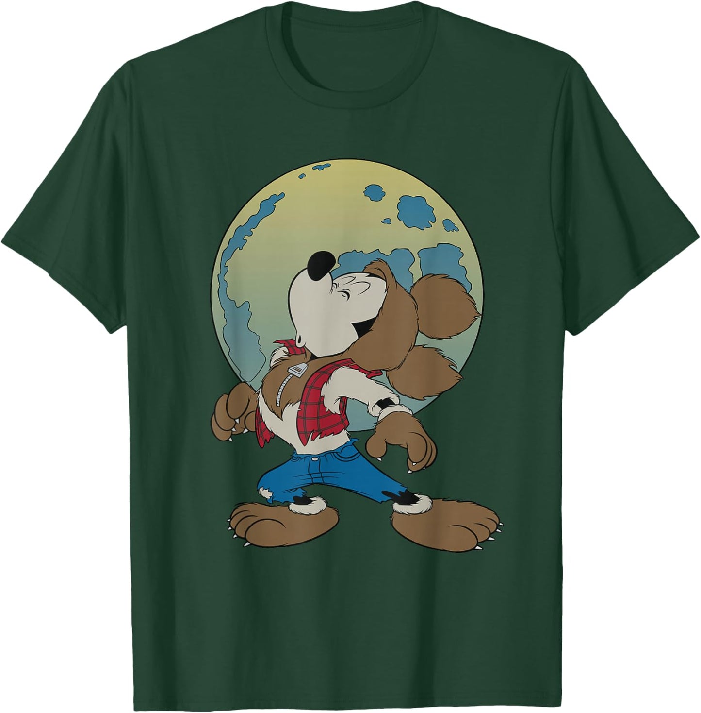 Disney Mickey Mouse Werewolf Halloween Costume T-Shirt - T-Shirt | Forest
