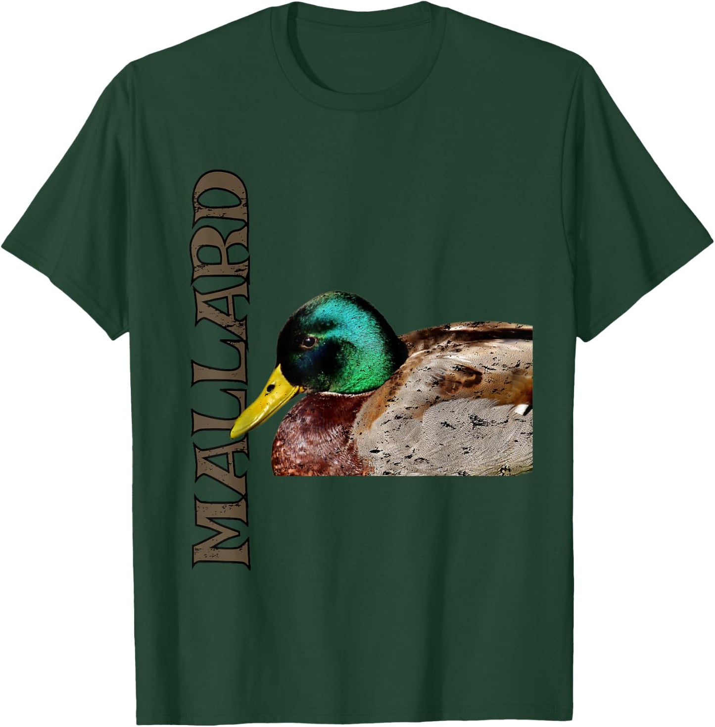 Distressed Artistic Mallard Duck T-Shirt - T-Shirt | Forest