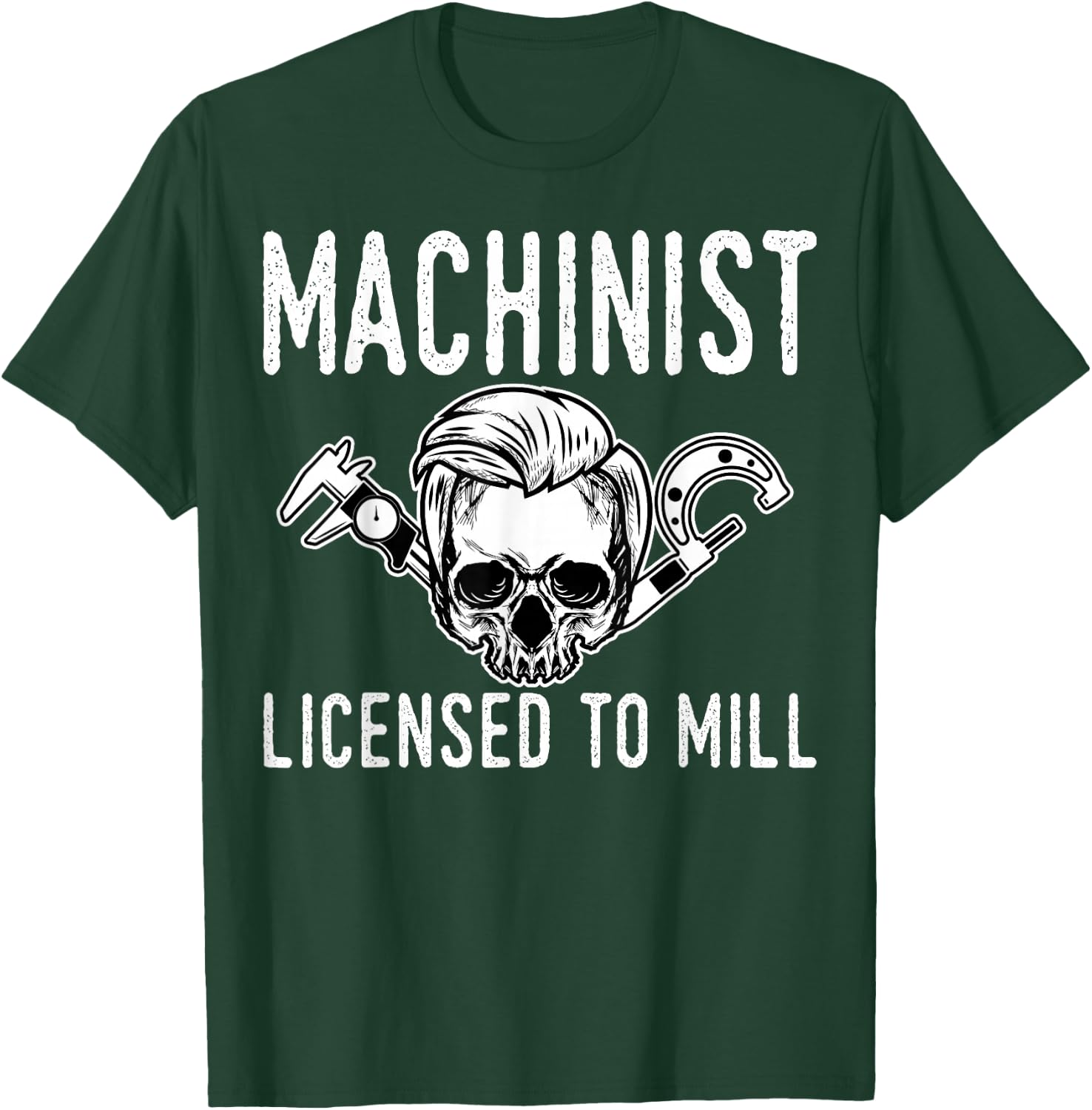 Machinist Machine Tools Operator Profession Machinery Job T-Shirt - T-Shirt | Forest