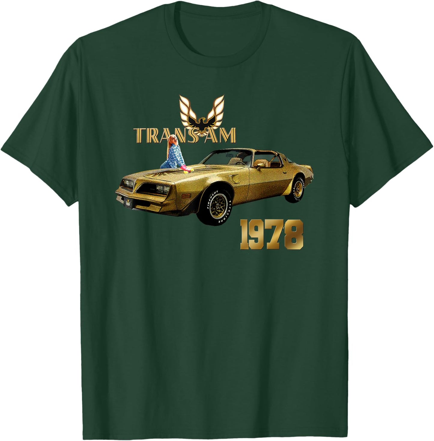 VINTAGE 1978 TRANS AM - MUSCLE CARS, CLASSIC CARS, 1970s T-Shirt - T-Shirt | Forest