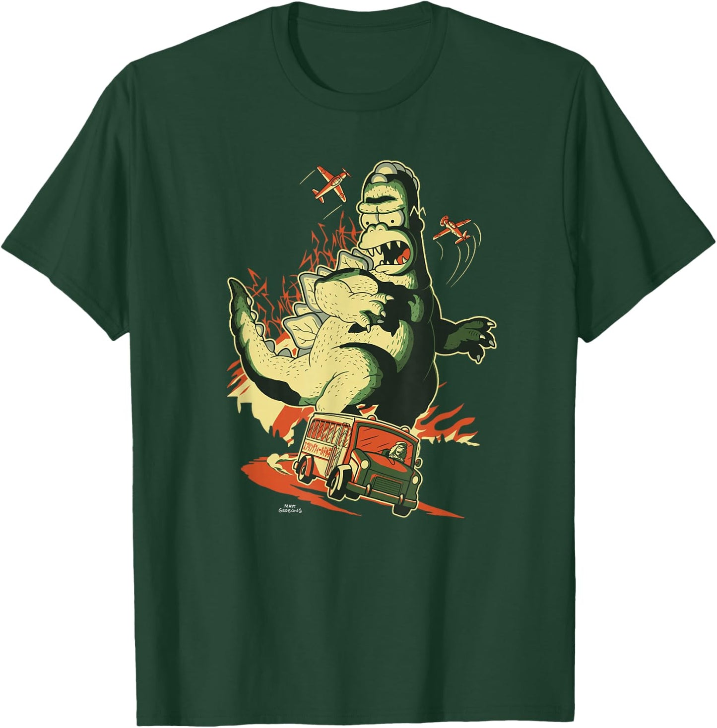 The Simpsons: Treehouse of Horror Halloween Angry Homerzilla T-Shirt - T-Shirt | Forest