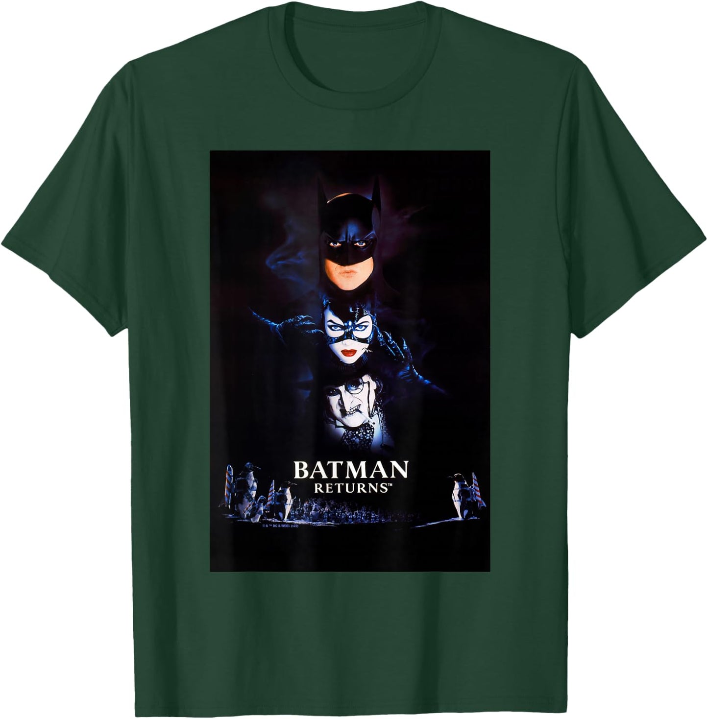 Batman Returns Batman Catwoman Penguin Poster T-Shirt - T-Shirt | Forest