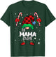 Mama Gnome Red Buffalo Plaid Matching Family Christmas T-Shirt - T-Shirt | Forest