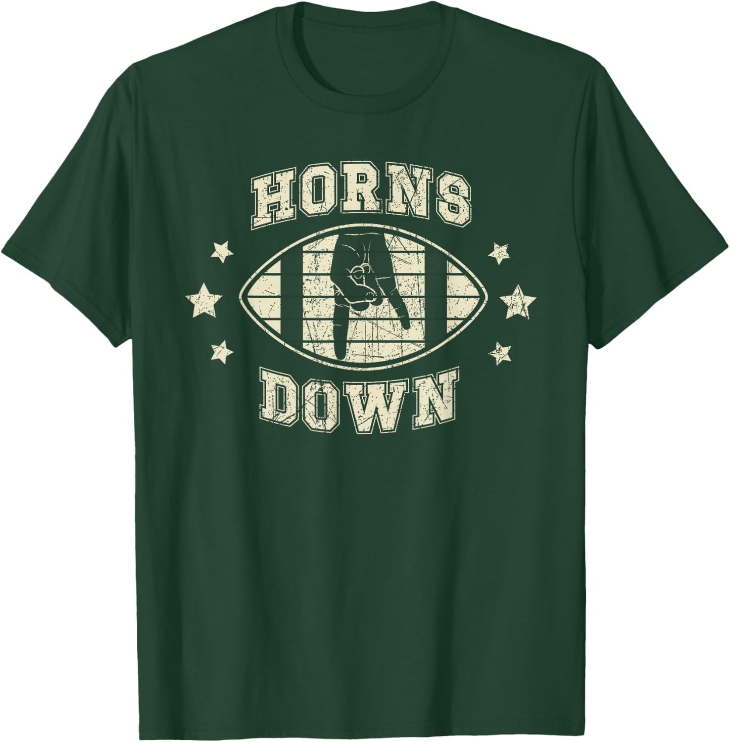 Horns Down Beat Texas Funny Tuck Fexas T-Shirt - T-Shirt | Forest