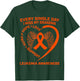 Heart Wings Orange Ribbon Leukemia Cancer Awareness Grandma T-Shirt - T-Shirt | Forest