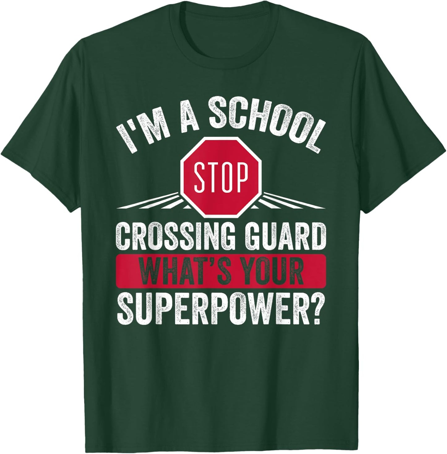 School Crossing Guard – Kids Crossing Guard Traffic Manager T-Shirt - T-Shirt | Forest