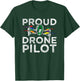 LGBT Rainbow Quadcopter Race Proud Drone Pilot FPV Freestyle T-Shirt - T-Shirt | Forest