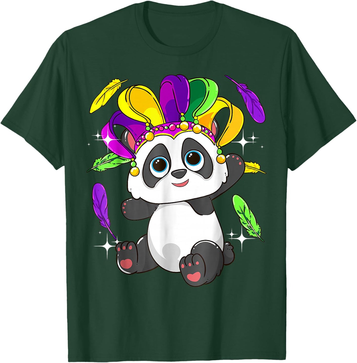 Mardi Gras Panda Lover New Orleans Louisiana Anima T-Shirt - T-Shirt | Forest