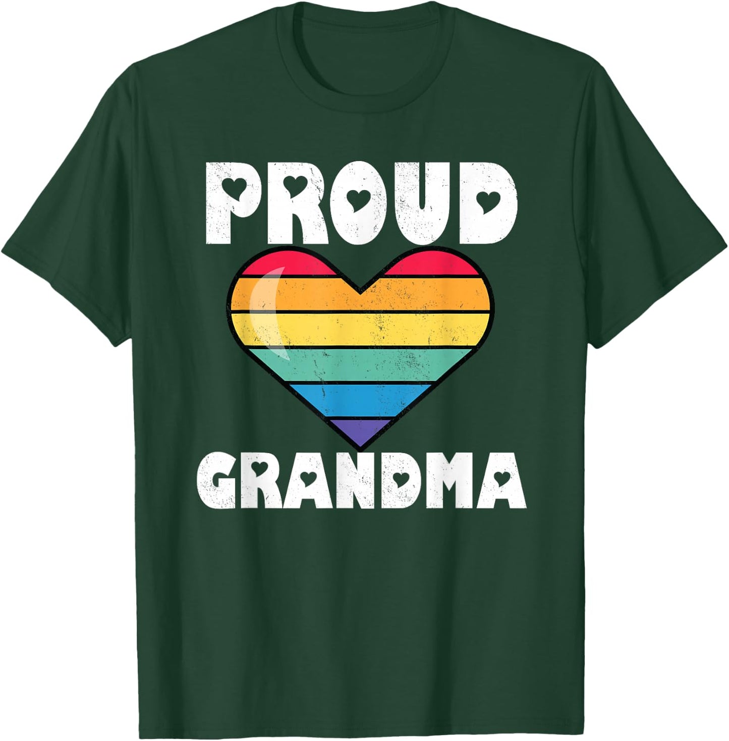 LGBTQ Proud Grandma Gay Pride LGBT Rainbow Mother's Day T-Shirt - T-Shirt | Forest