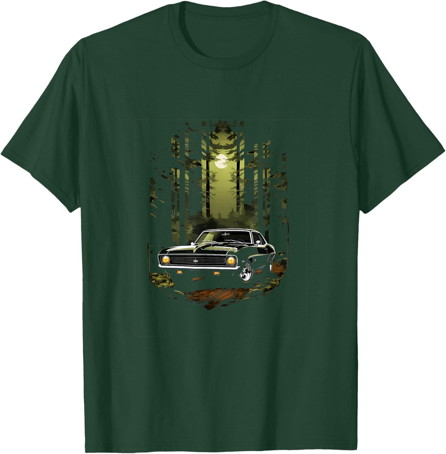 Muscle Car Classic Car Racing Mechanic T-Shirt - T-Shirt | Forest