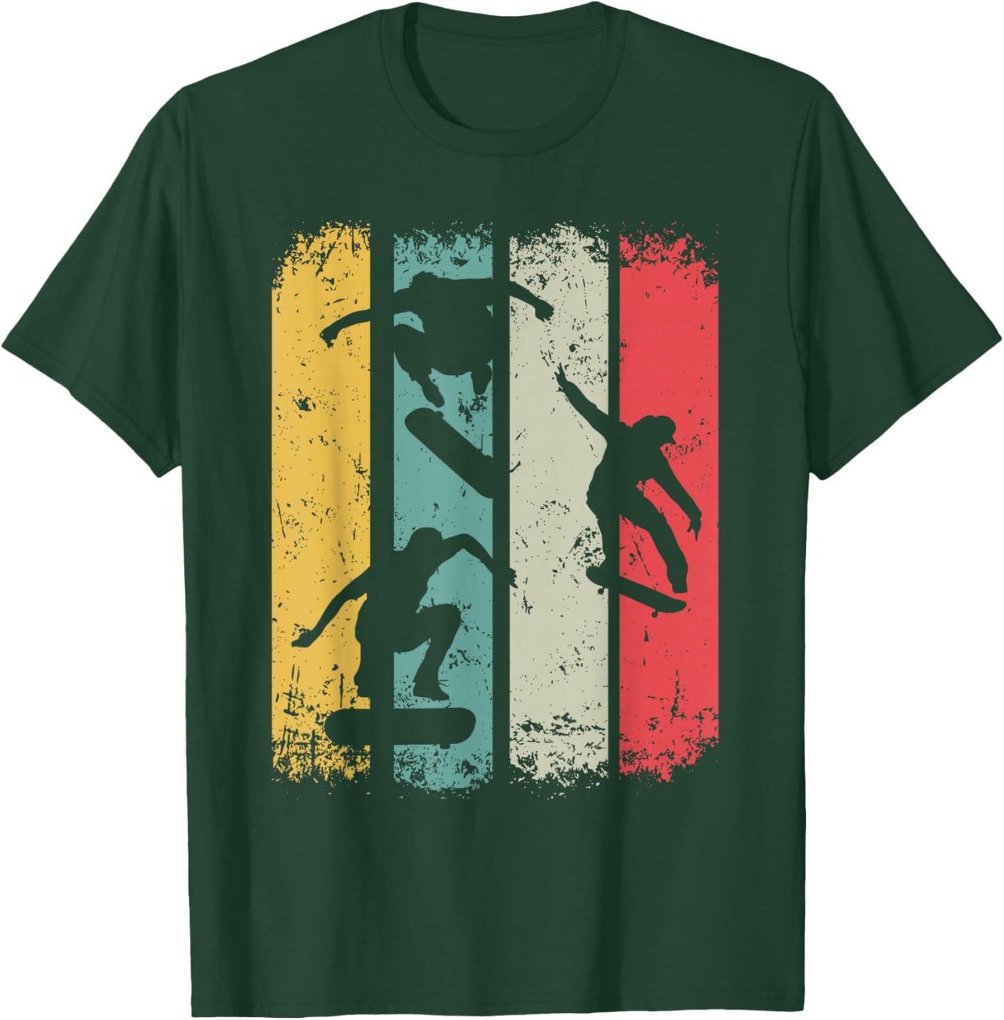 Skateboard Skater Boys Skateboarders Kids - Skateboarding T-Shirt - T-Shirt | Forest