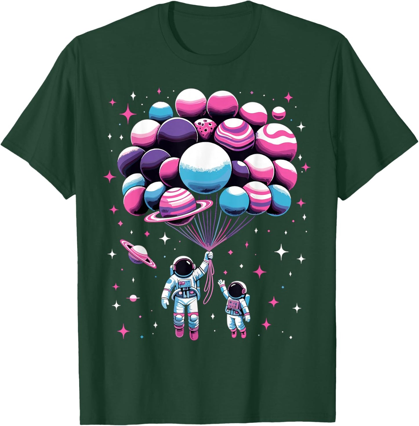 Astronaut Spaceman Funny Space Solar System Astronomy T-Shirt - T-Shirt | Forest