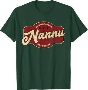 Vintage Nannu Like a Grandpa but Cooler - Maltese Grandpa T-Shirt - T-Shirt | Forest