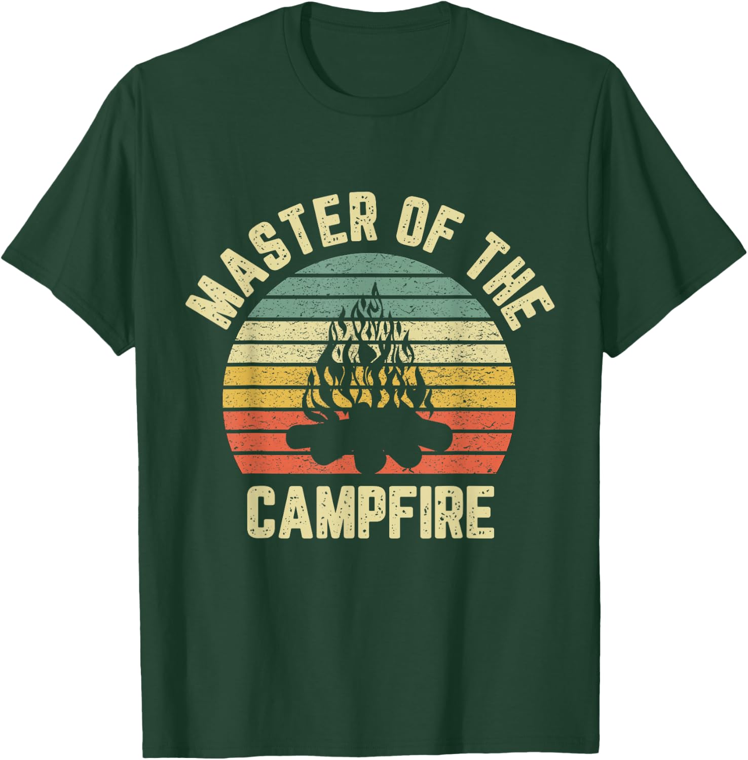 Master of the Campfire Camping Shirt Vintage Camper T-Shirt - T-Shirt | Forest