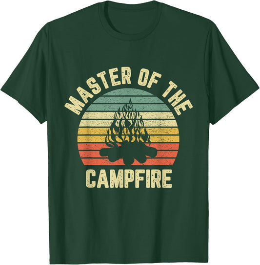Master of the Campfire Camping Shirt Vintage Camper T-Shirt - T-Shirt | Forest